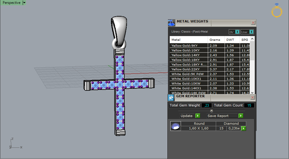 Cross Pendant 52968 3D print model_4
