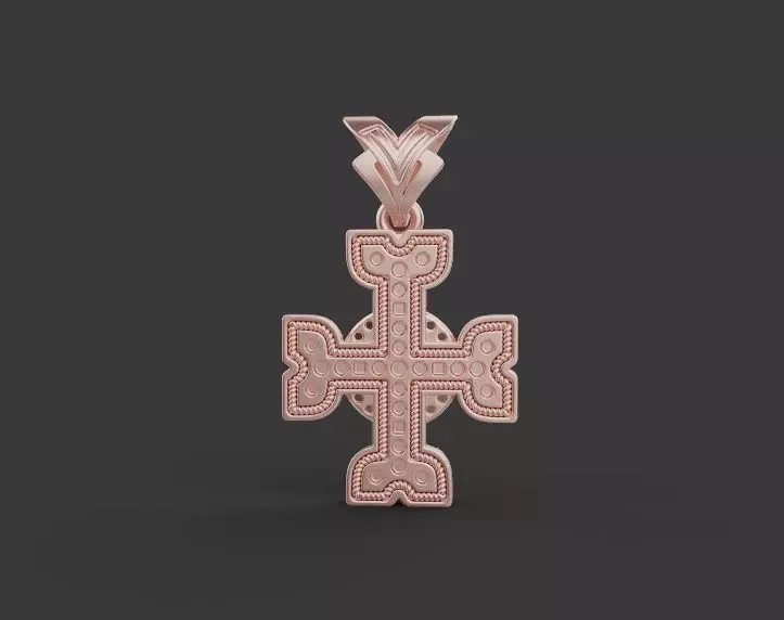 Cross Pendant 67076 3D print model_0