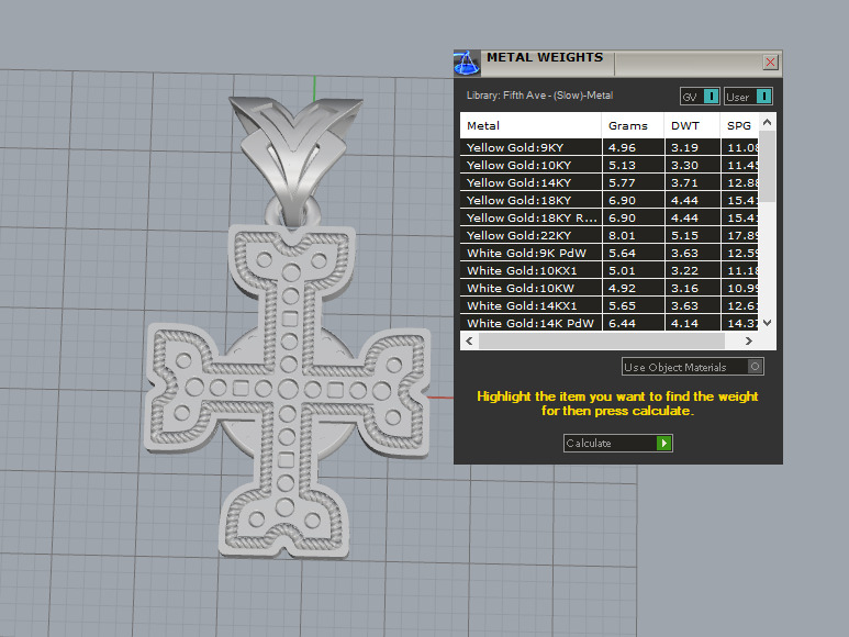 Cross Pendant 67076 3D print model_5
