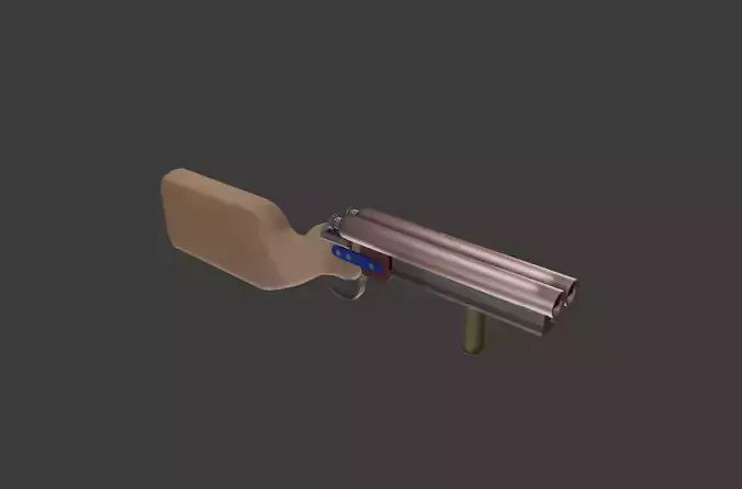 Model of a homemade shotgun for post-apocalyptic games