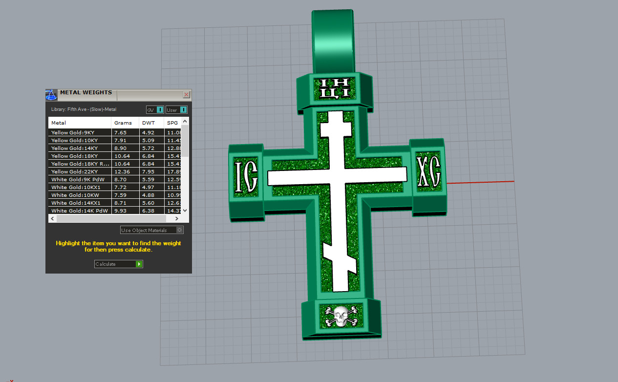 Cross Pendant 66858 3D print model_8