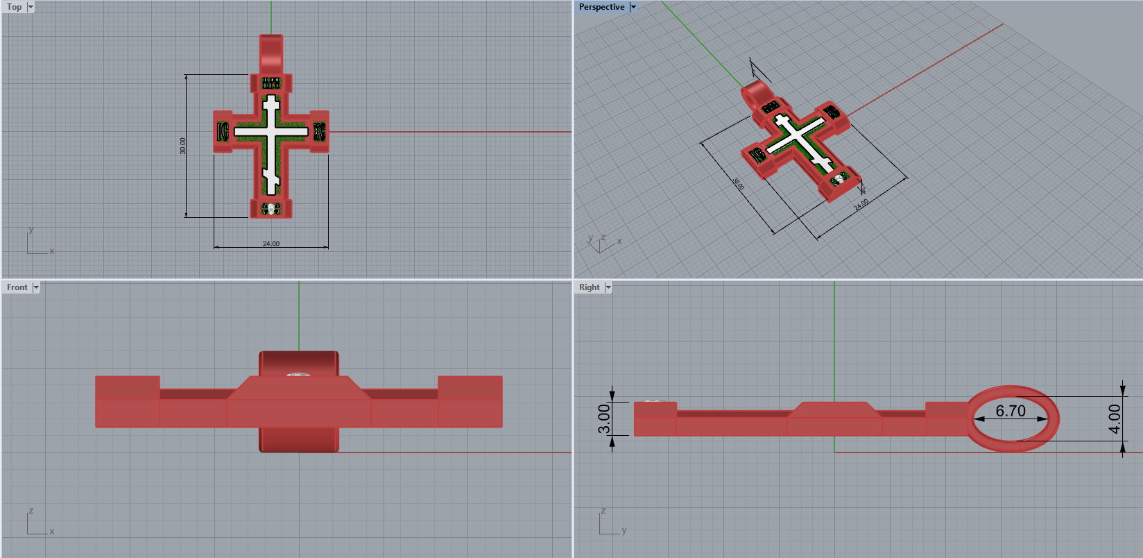 Cross Pendant 66858 3D print model_7