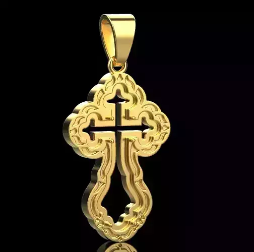 Cross Pendant 66554 3D print model