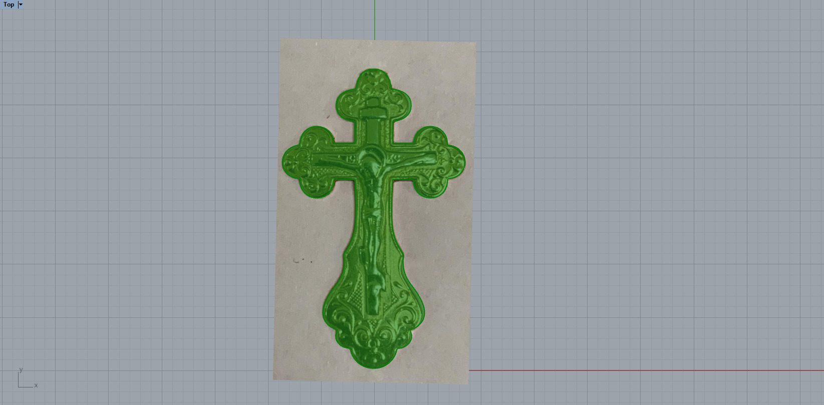 Cross Pendant 66554 3D print model_6