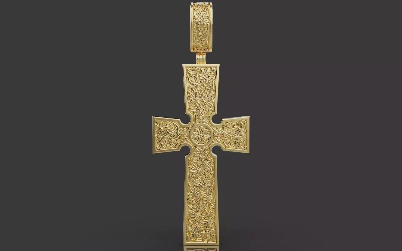 Cross Pendant 66519 3D print model_0