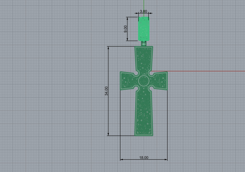 Cross Pendant 66519 3D print model_10