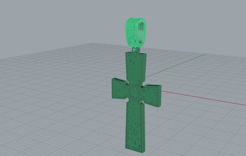 Cross Pendant 66519 3D print model_5