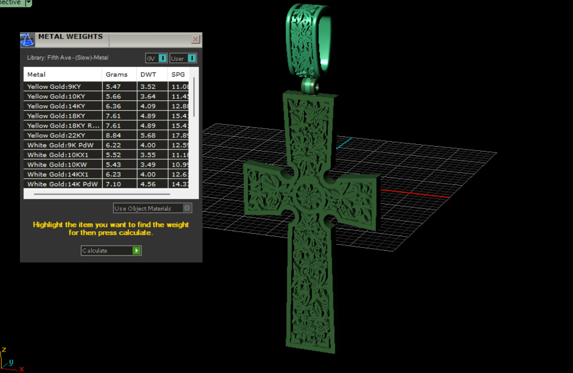 Cross Pendant 66519 3D print model_13