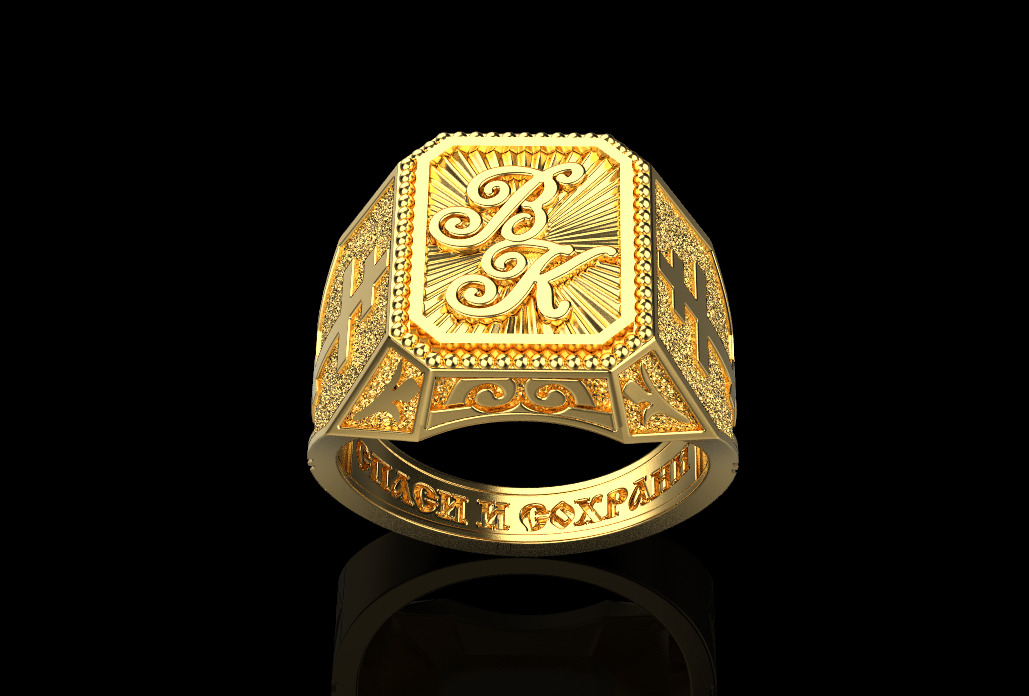 Cross Ring 66043 3D print model_1