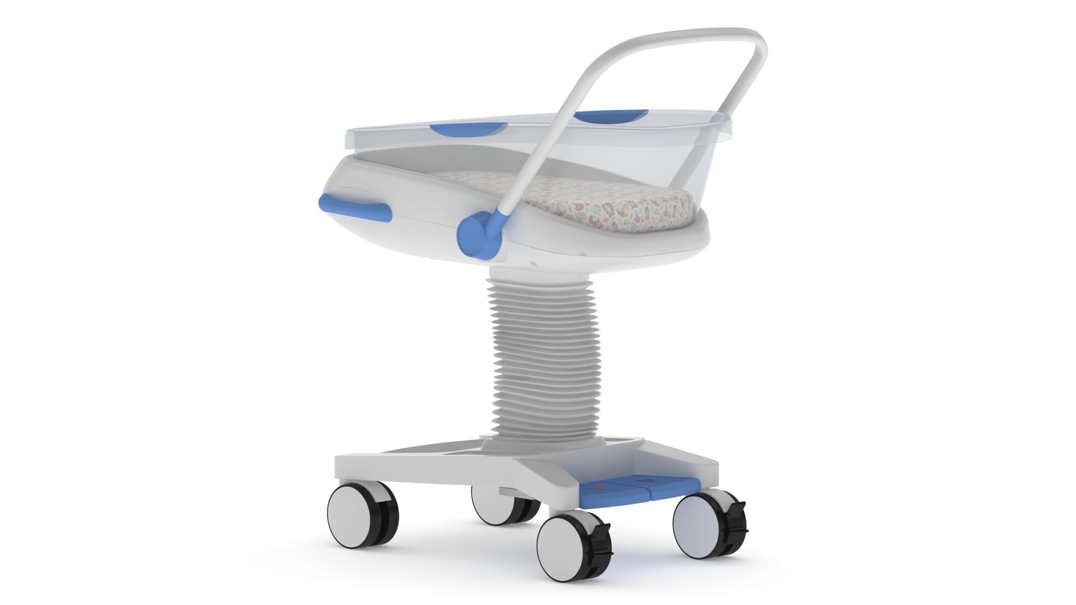 Medical Baby Crib New Born 3D model_6