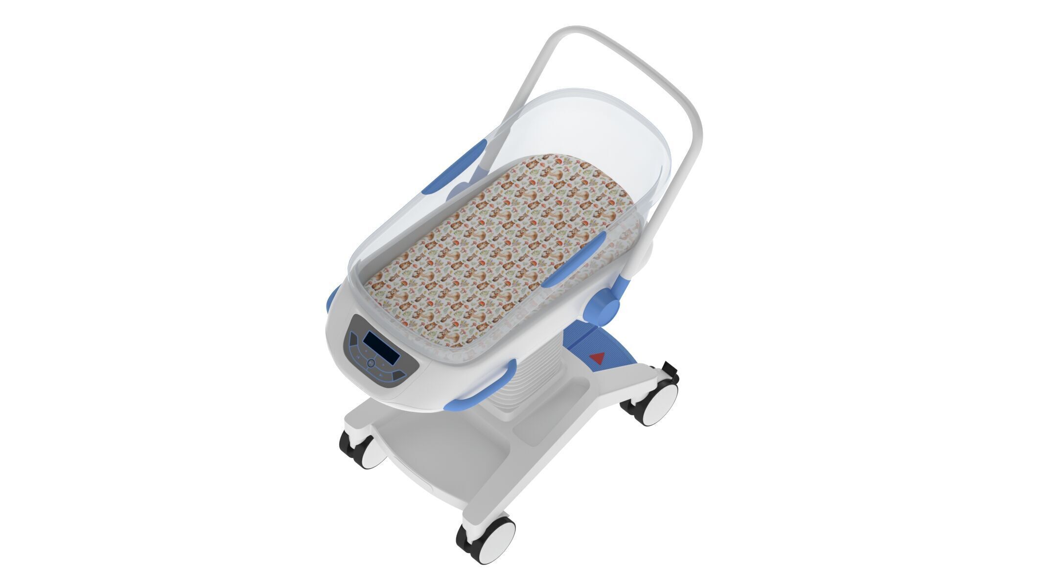 Medical Baby Crib New Born 3D model_8