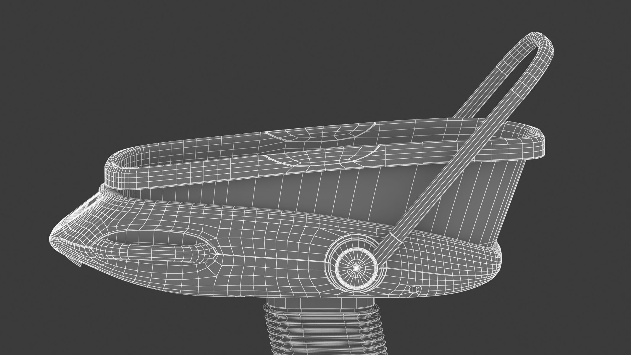 Medical Baby Crib New Born 3D model_37