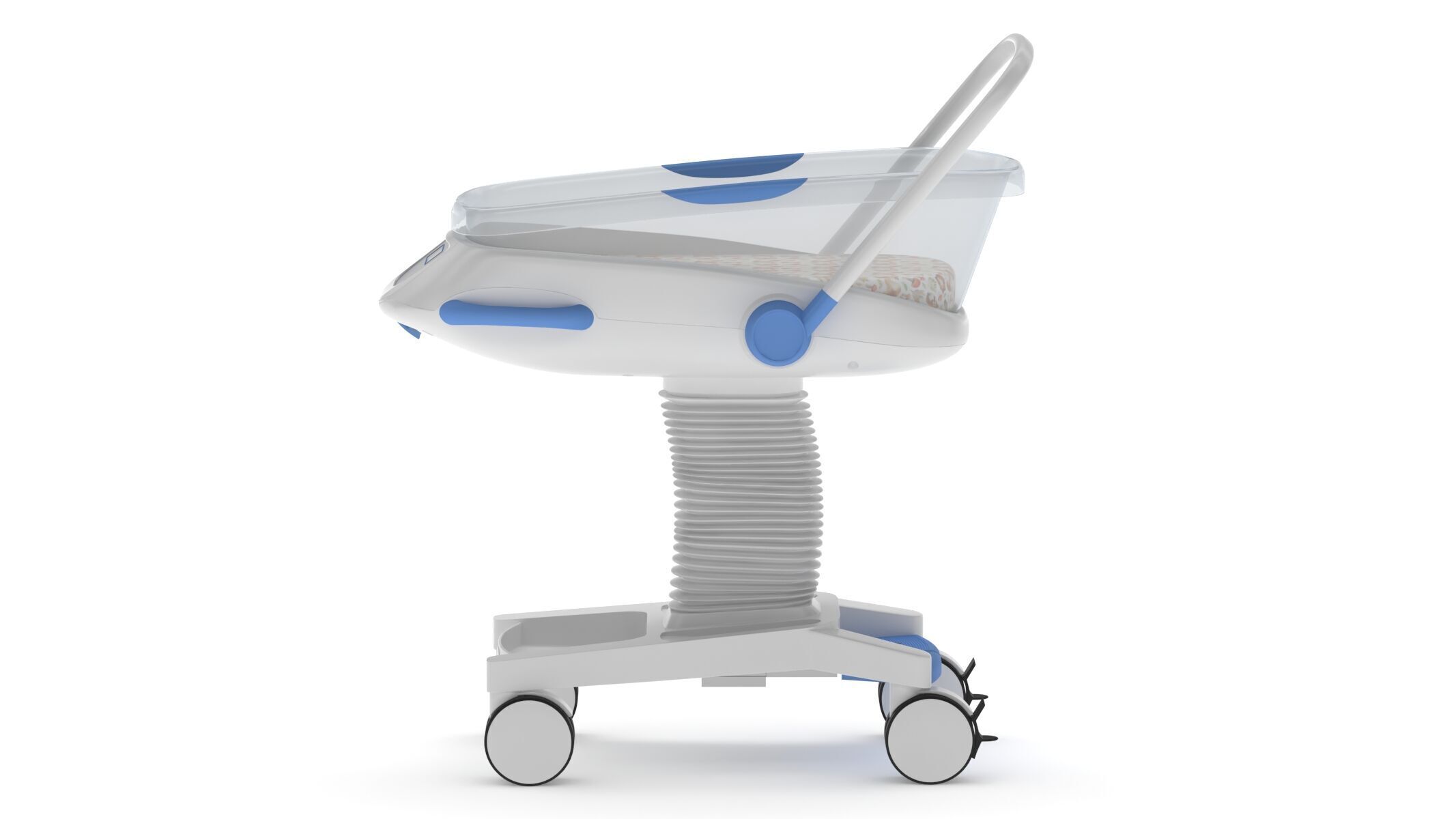 Medical Baby Crib New Born 3D model_7