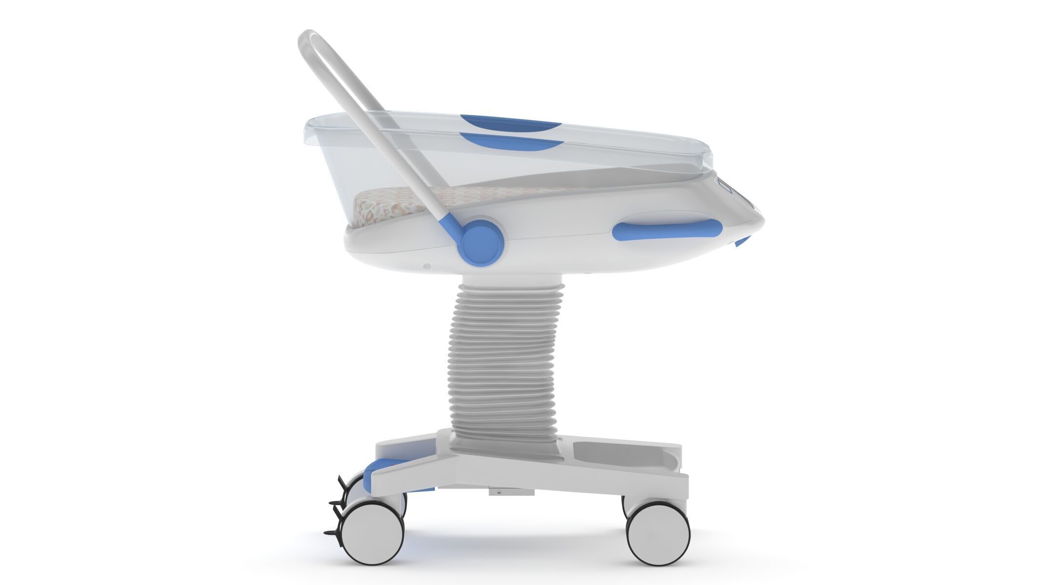 Medical Baby Crib New Born 3D model_3