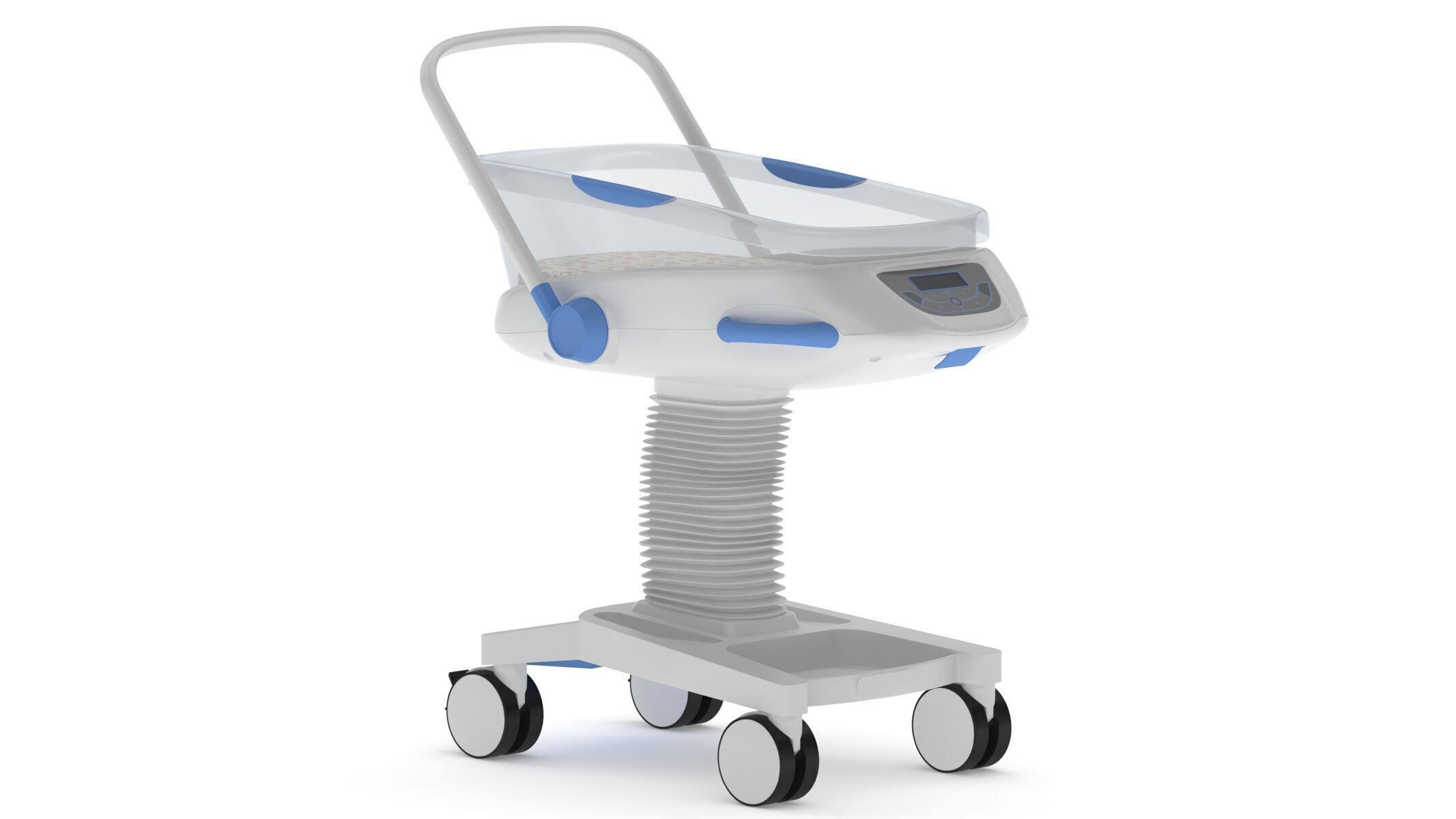 Medical Baby Crib New Born 3D model_2