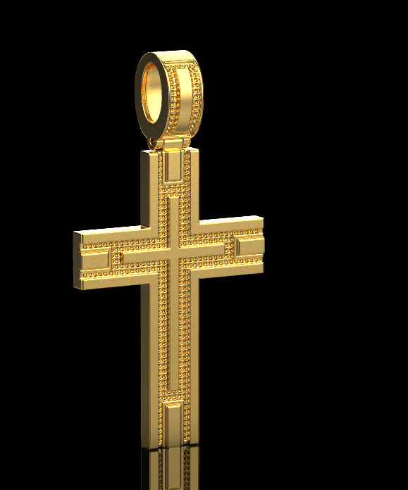 Cross Pendant 65888 3D print model_1