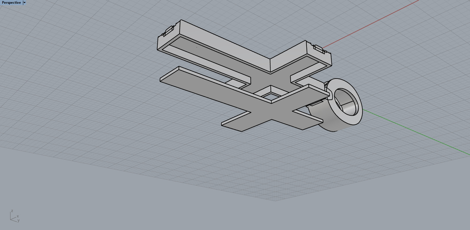 Cross Pendant 65888 3D print model_5
