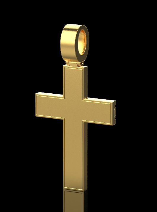 Cross Pendant 65888 3D print model_2