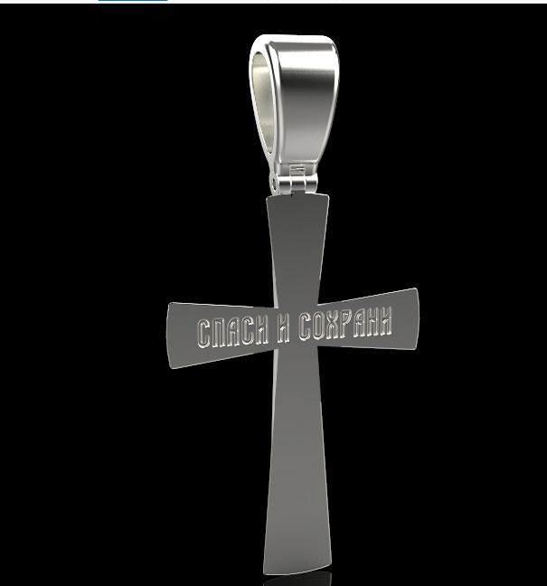 Cross Pendant 65838 3D print model_1