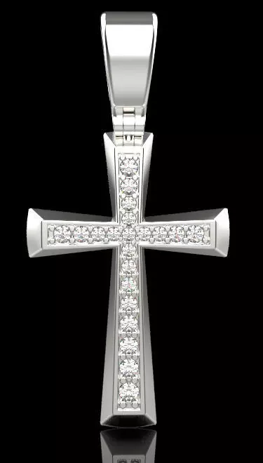Cross Pendant 65838 3D print model_0