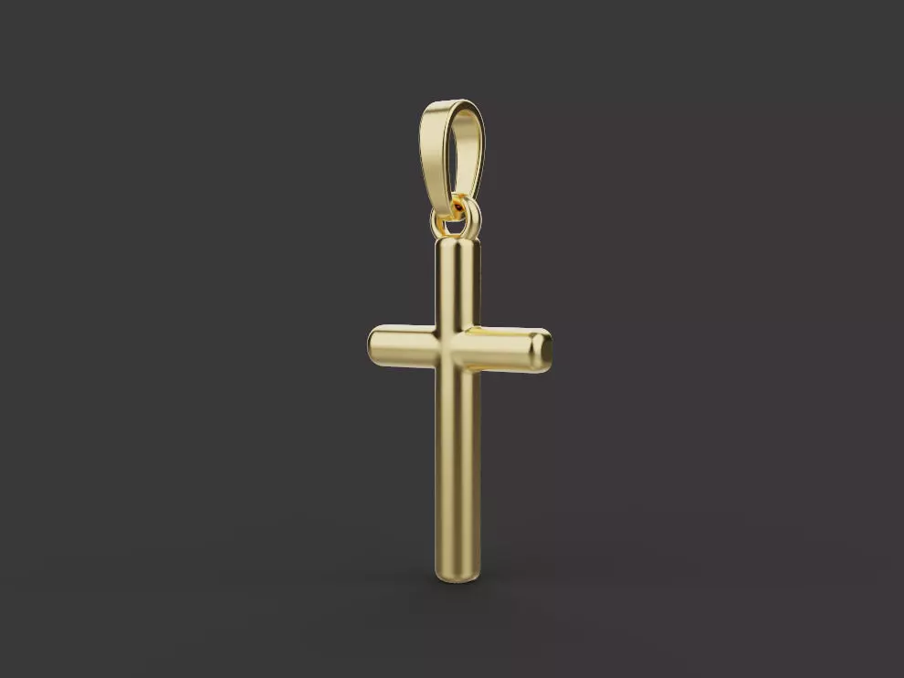 Cross Pendant 61477 3D print model_0