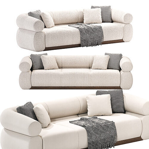 Solene Sectional Sofa 3D model