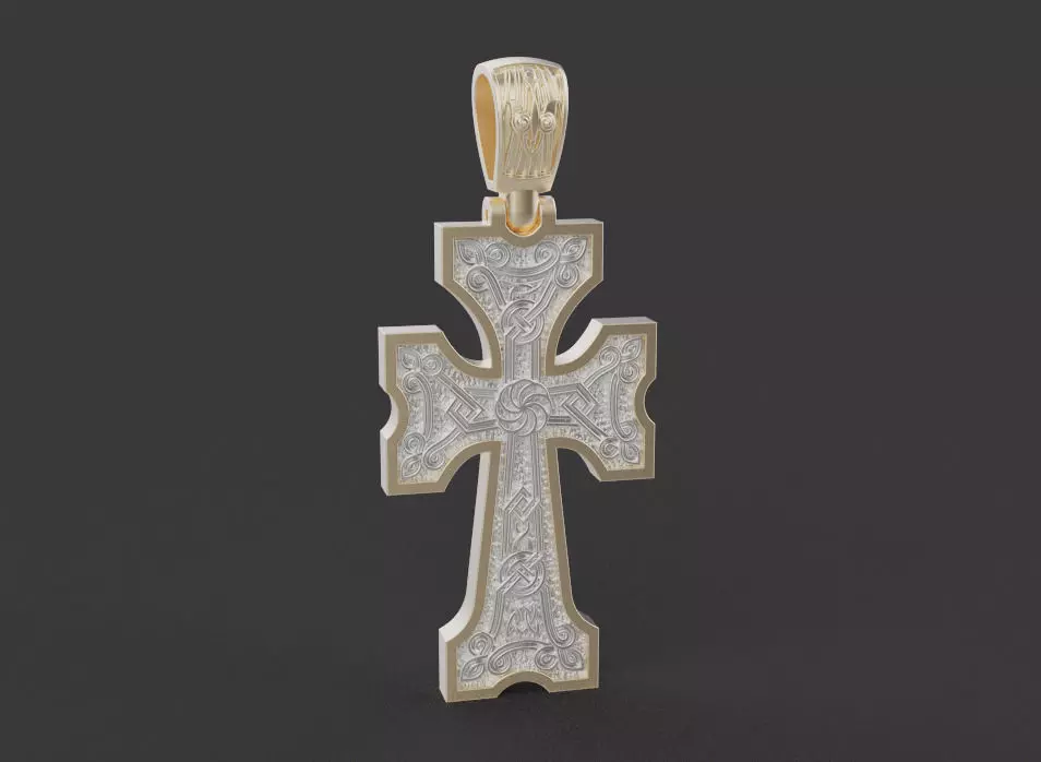 Cross Pendant 61191 3D print model_0