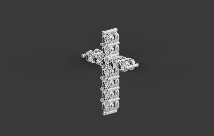 Cross Pendant 61105 3D print model_0