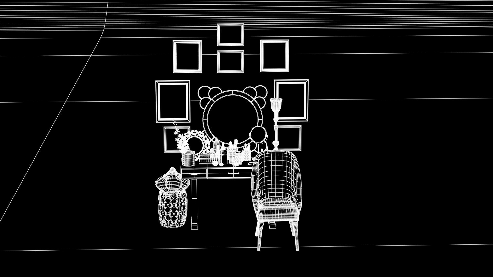 DRESSING TABLE 3D model_7