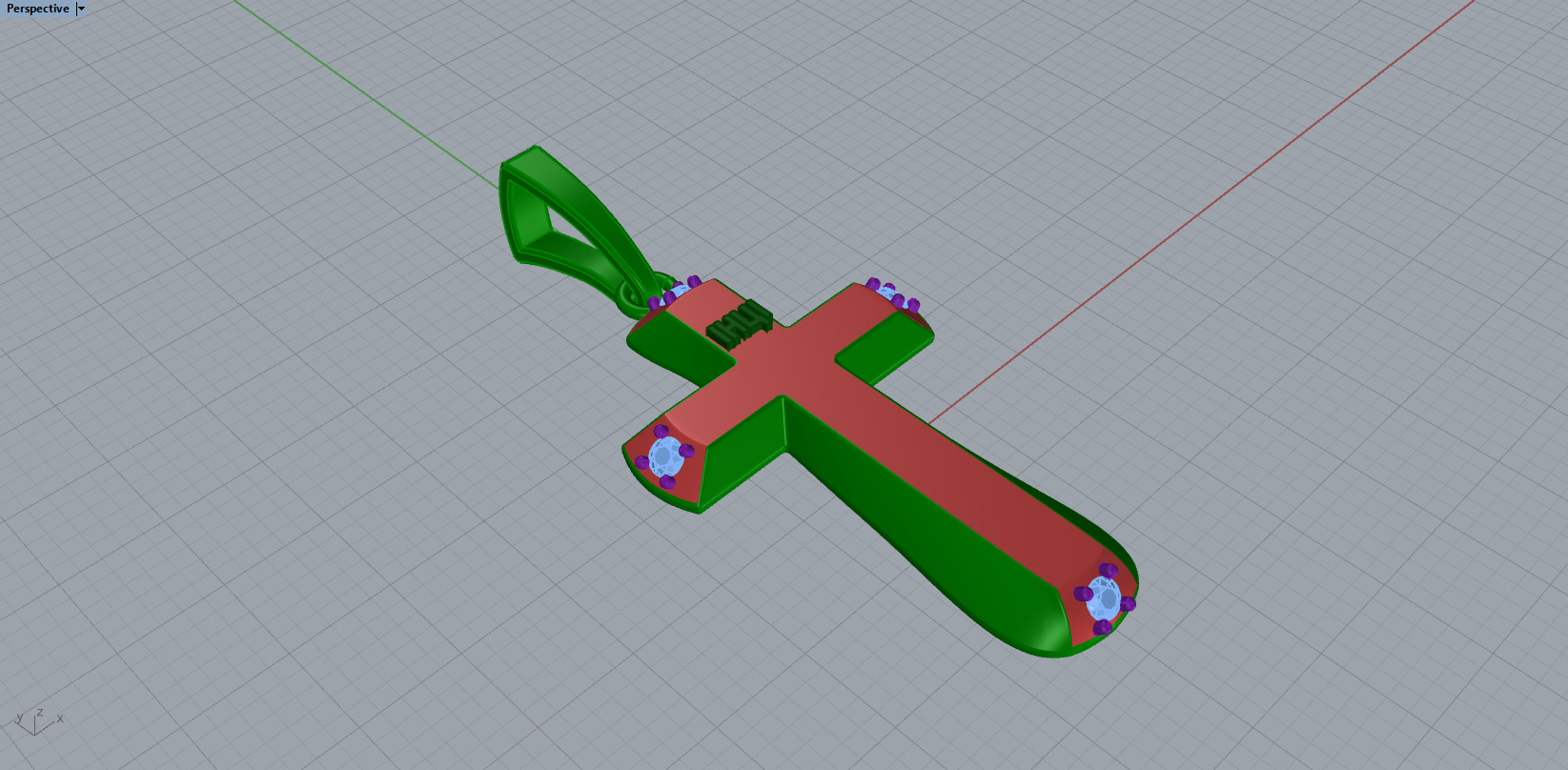 Cross Pendant 60849 3D print model_5