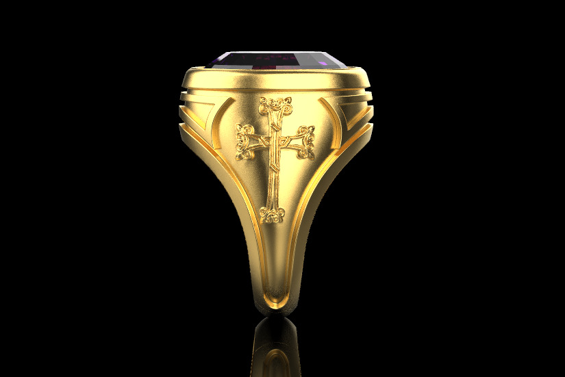 Cross Ring 60451 3D print model_2