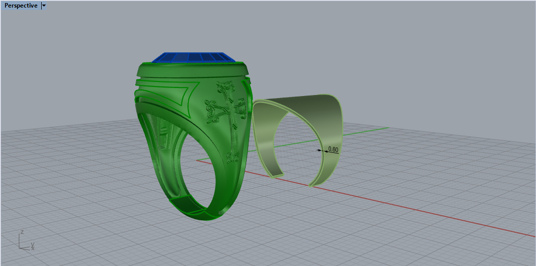 Cross Ring 60451 3D print model_6