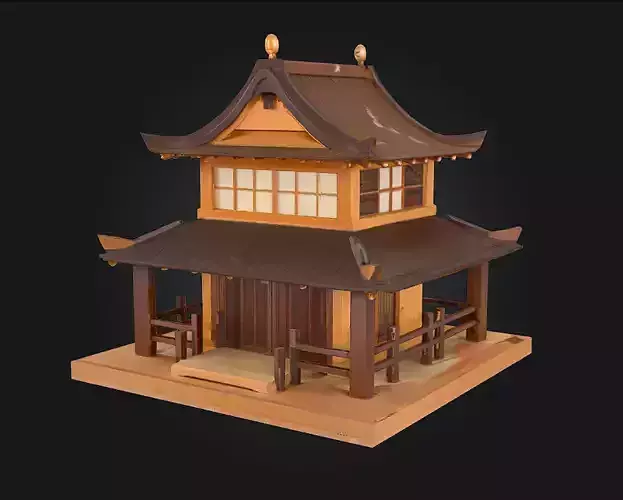 Pagoda Serenity  Tranquil Temple Architecture