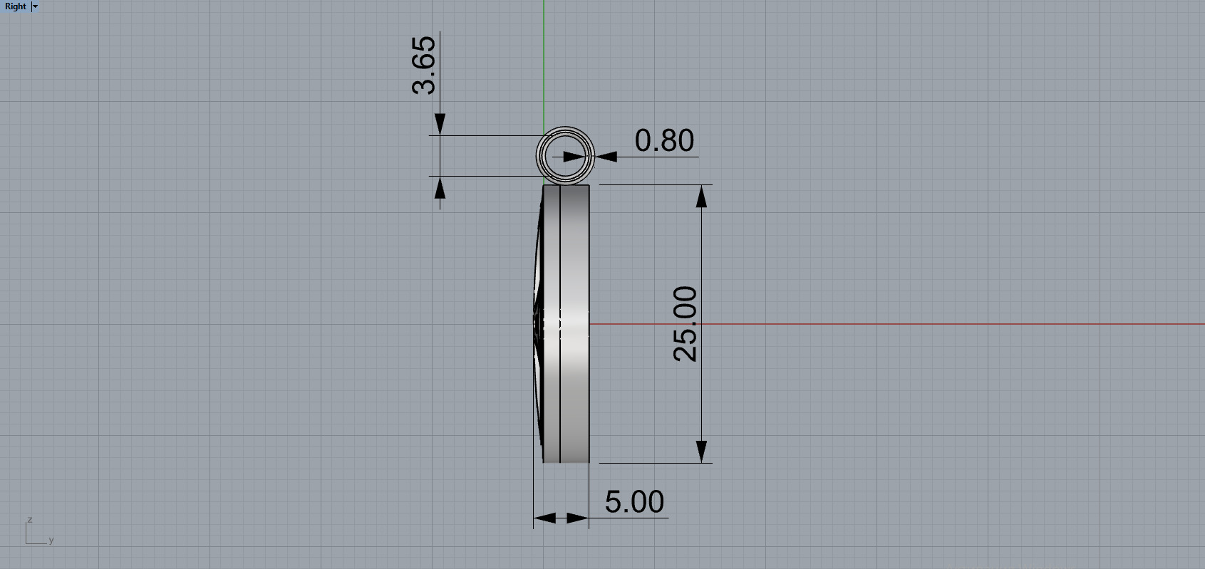 Cross Pendant 54144 3D print model_6