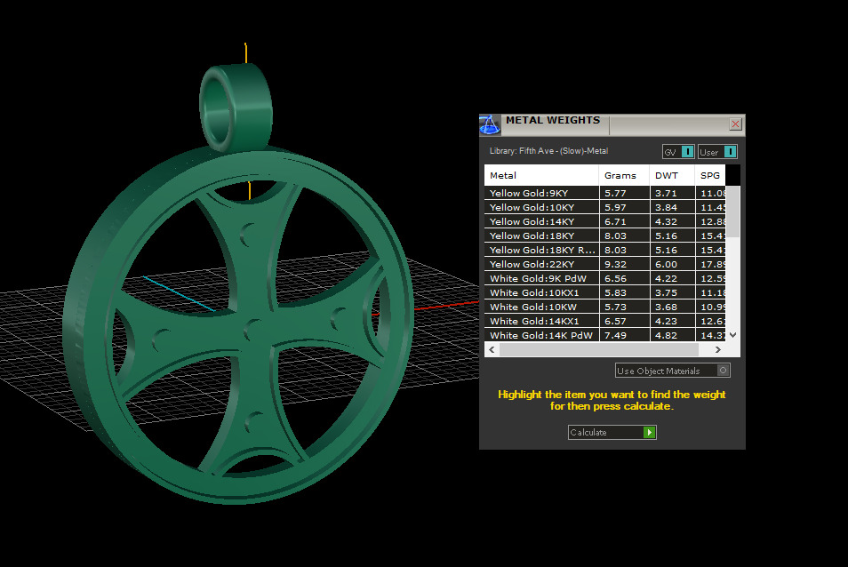 Cross Pendant 54144 3D print model_5