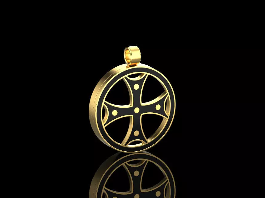 Cross Pendant 54144 3D print model_0