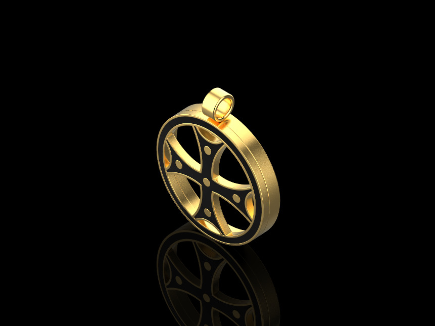 Cross Pendant 54144 3D print model_1