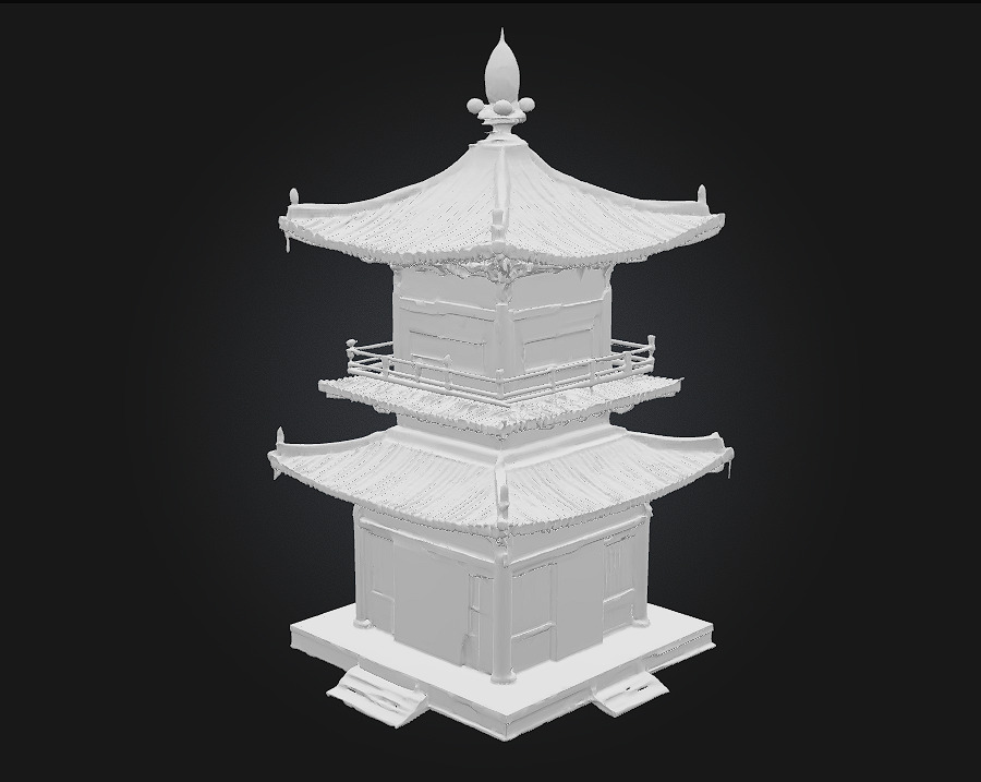 Pagoda Harmony 3D model_7
