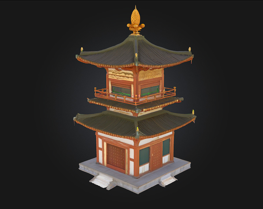 Pagoda Harmony 3D model_3