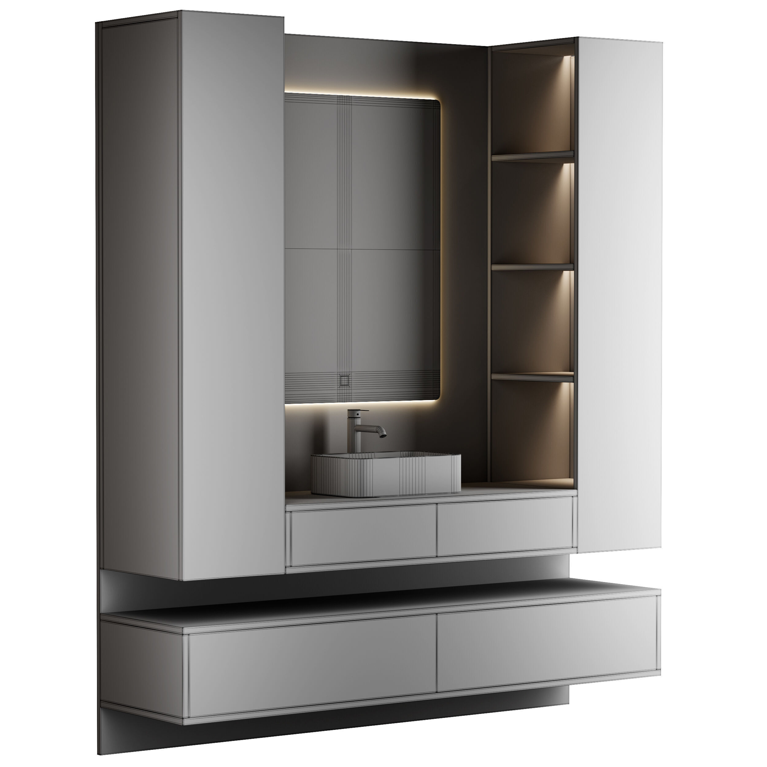 Bathroom set 05 3D model_13