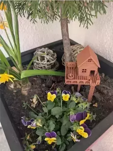 Mini house for flowers 
