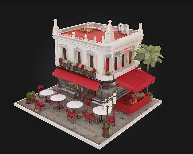 Cafe Corner  3D model