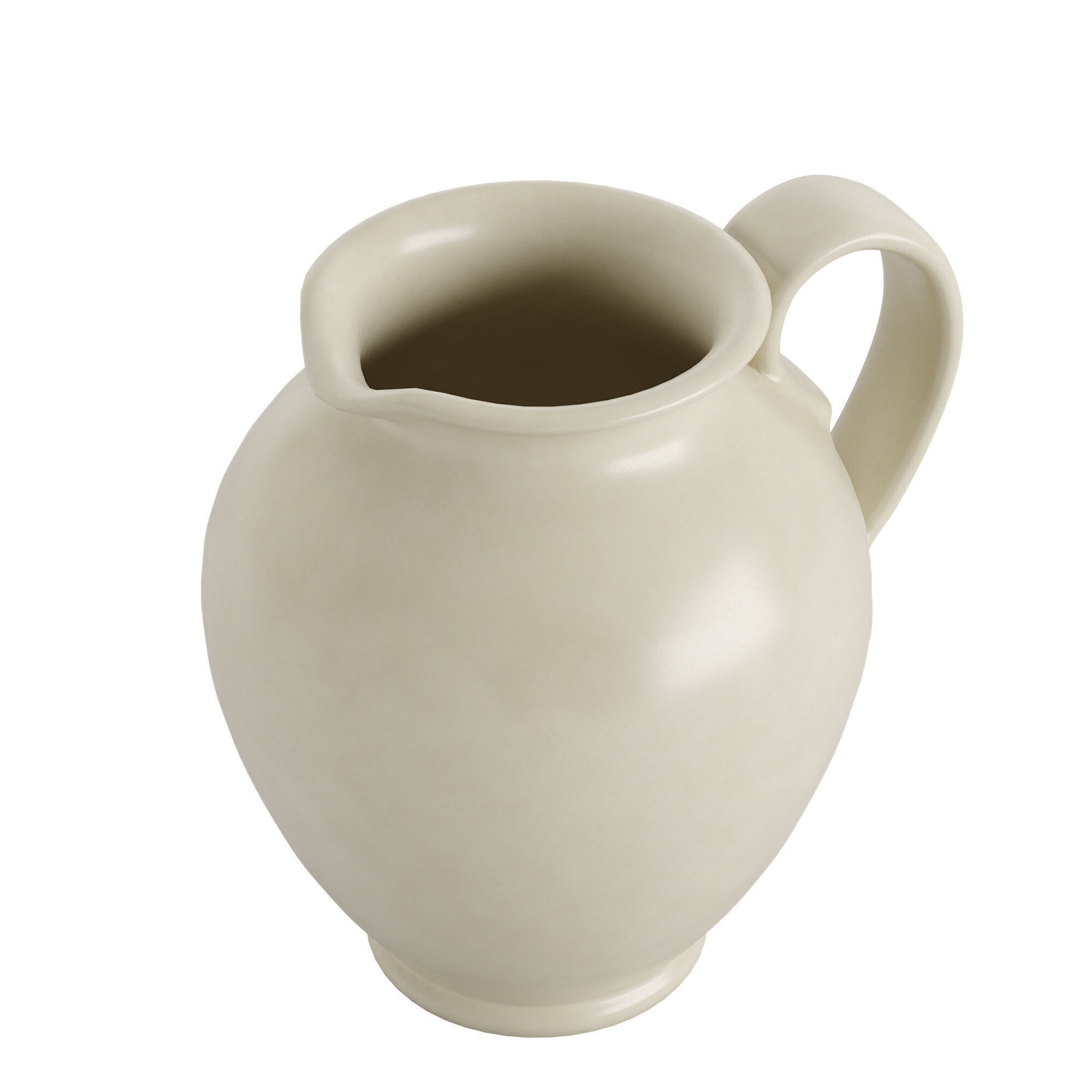 Cream Pitcher 3D model_1