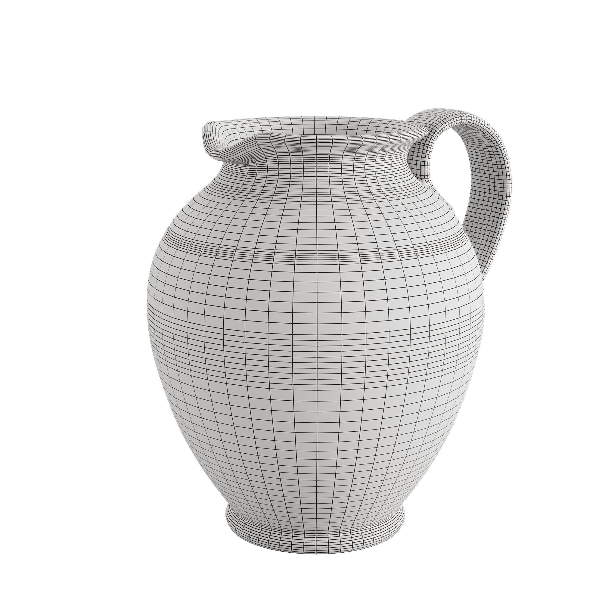 Cream Pitcher 3D model_3