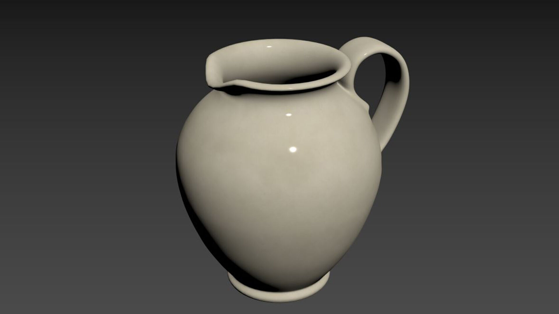 Cream Pitcher 3D model_5