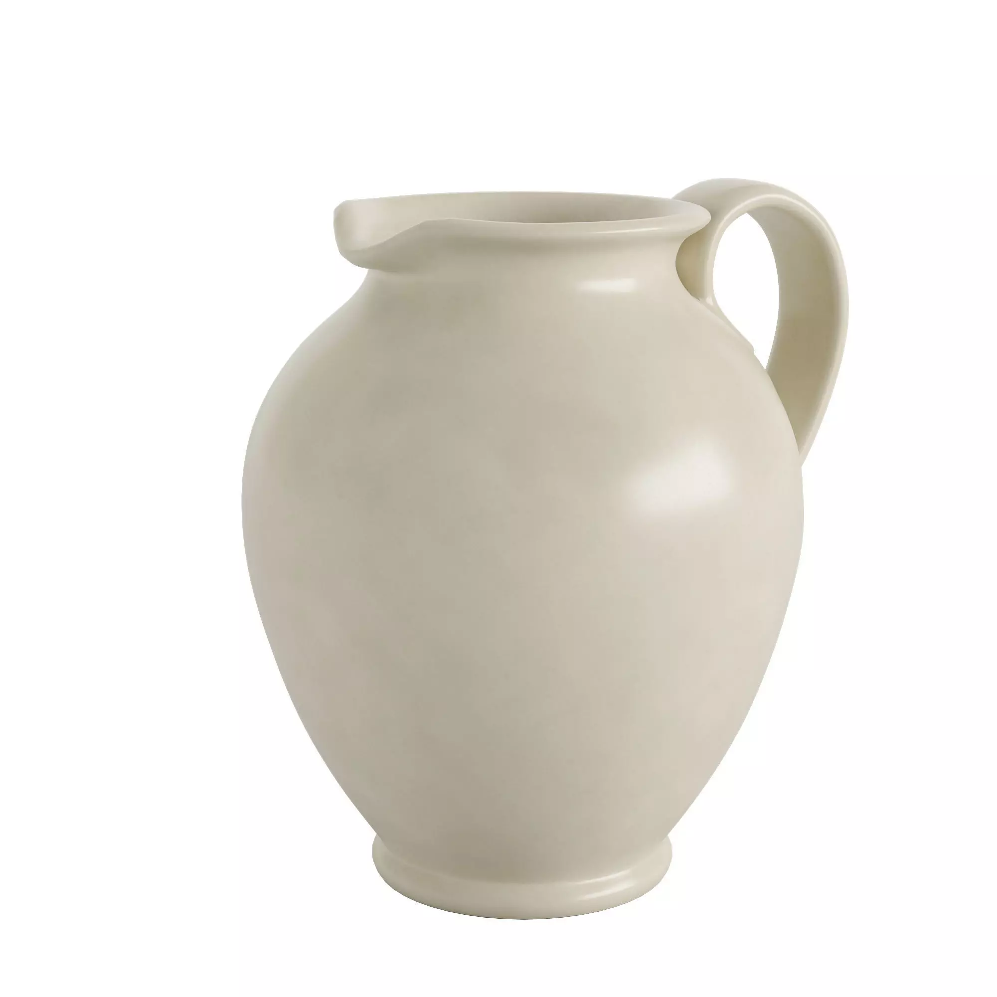 Cream Pitcher 3D model_0