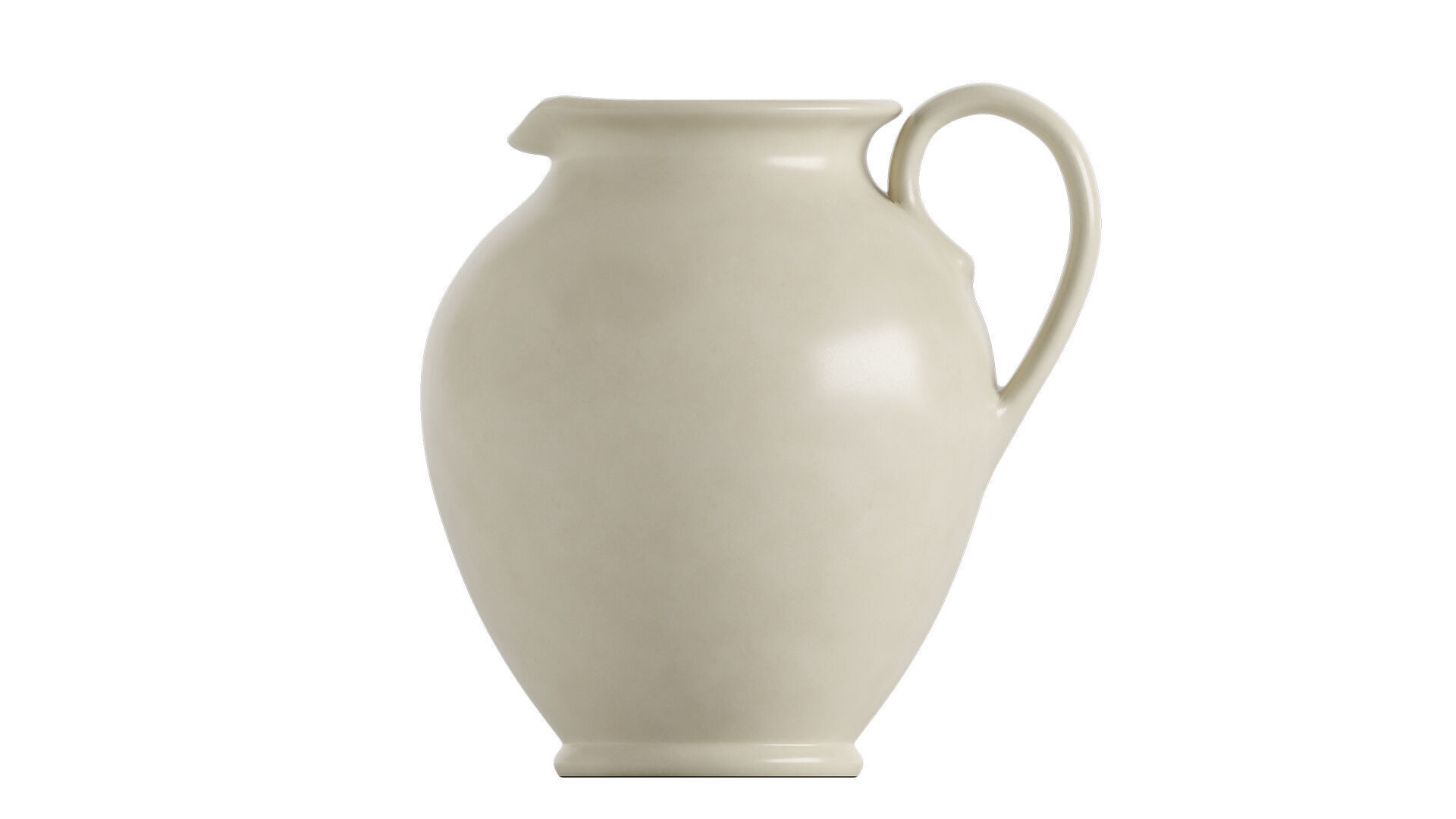 Cream Pitcher 3D model_4