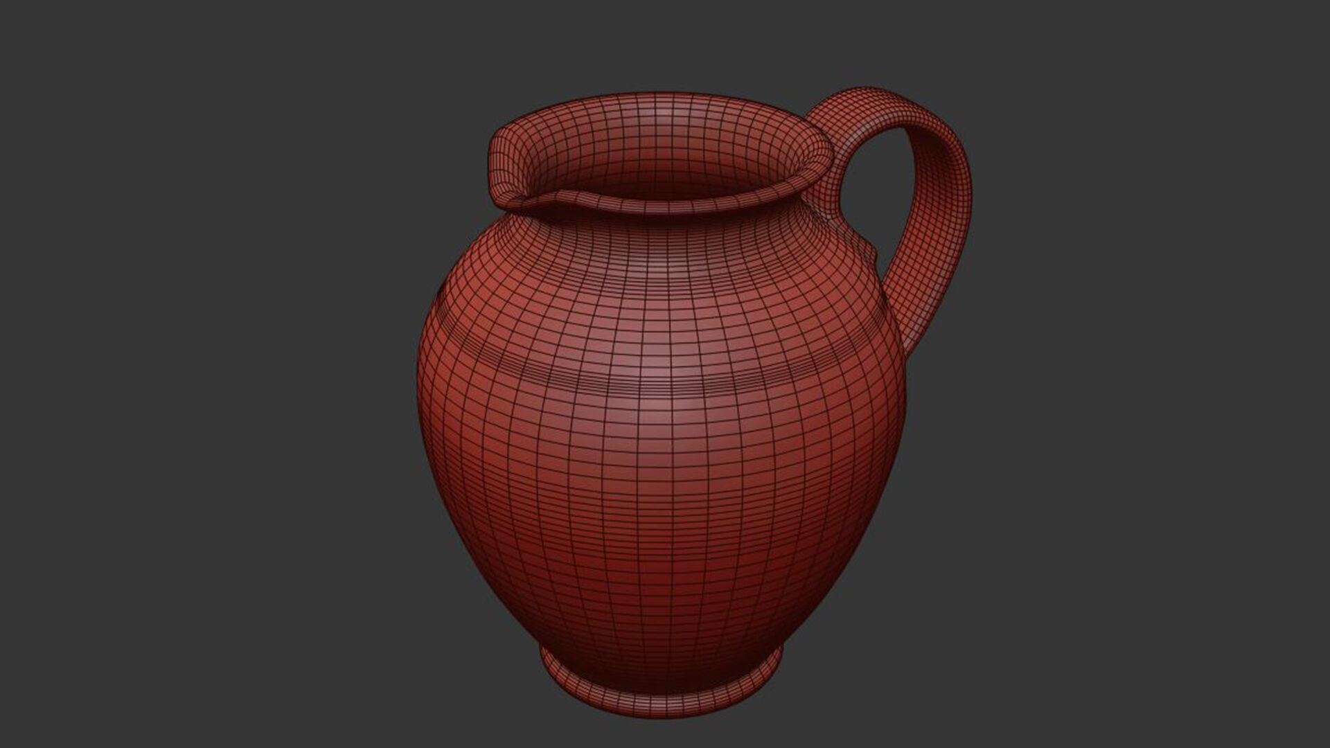 Cream Pitcher 3D model_7