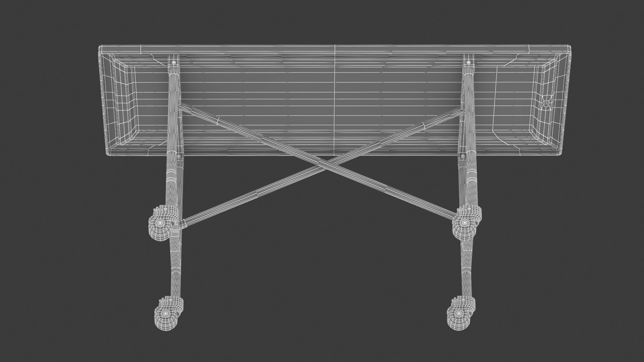 Medical Cadaver Table 3D model_9