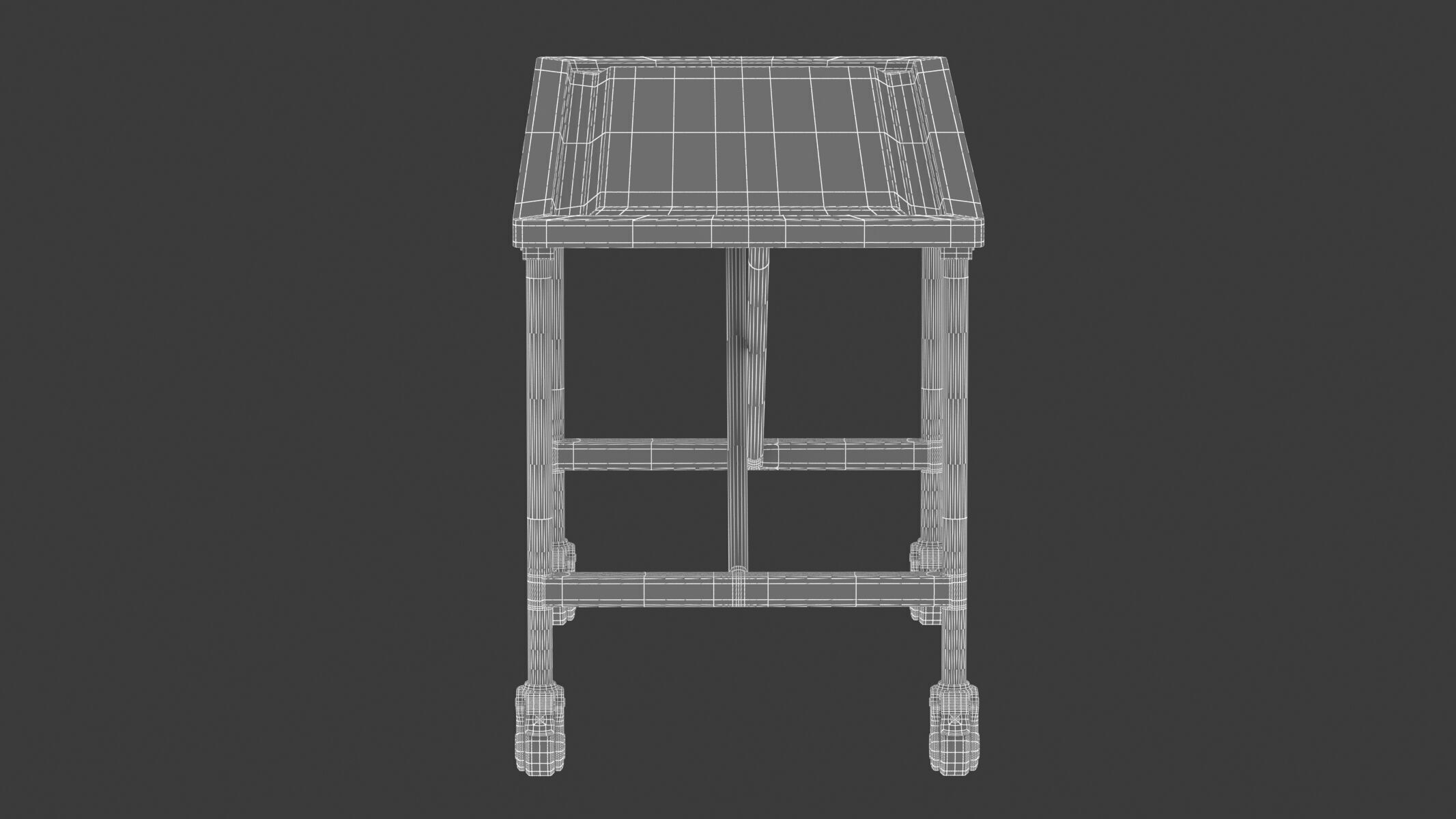 Medical Cadaver Table 3D model_6